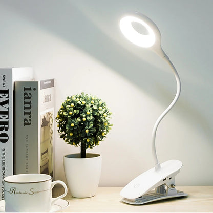 LED Standing Lighting Flexible Light Table Lamp Kids Work Desk Lamp Bedroom Adjustable Clamping Bed Lamp Written Reading Lamps